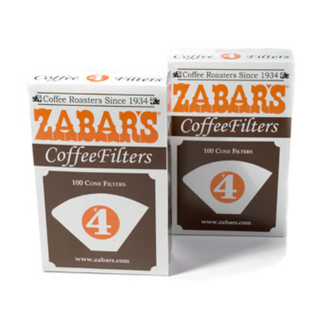 Zabar's #4 Coffee Filters - Box of 100 #PA4100  large