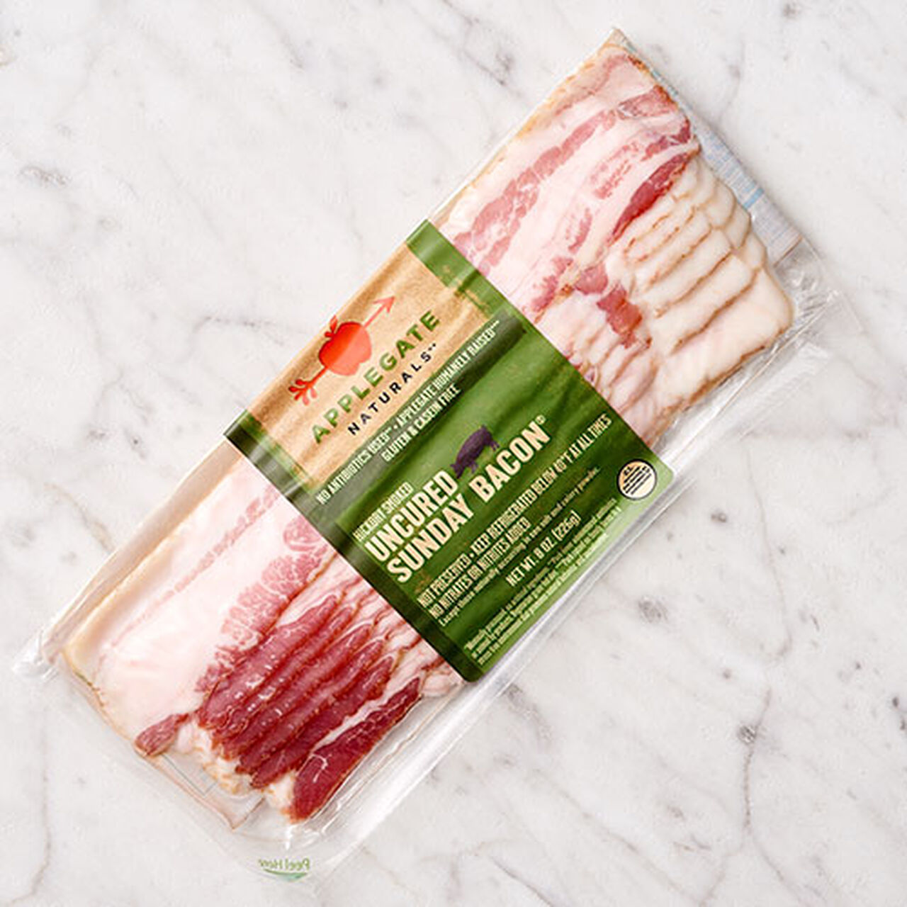 Applegate Naturals Uncured Sunday Bacon - 8 oz.  large