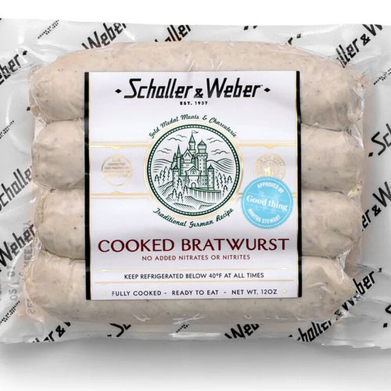 Schaller & Weber Cooked Bratwurst 12oz  large