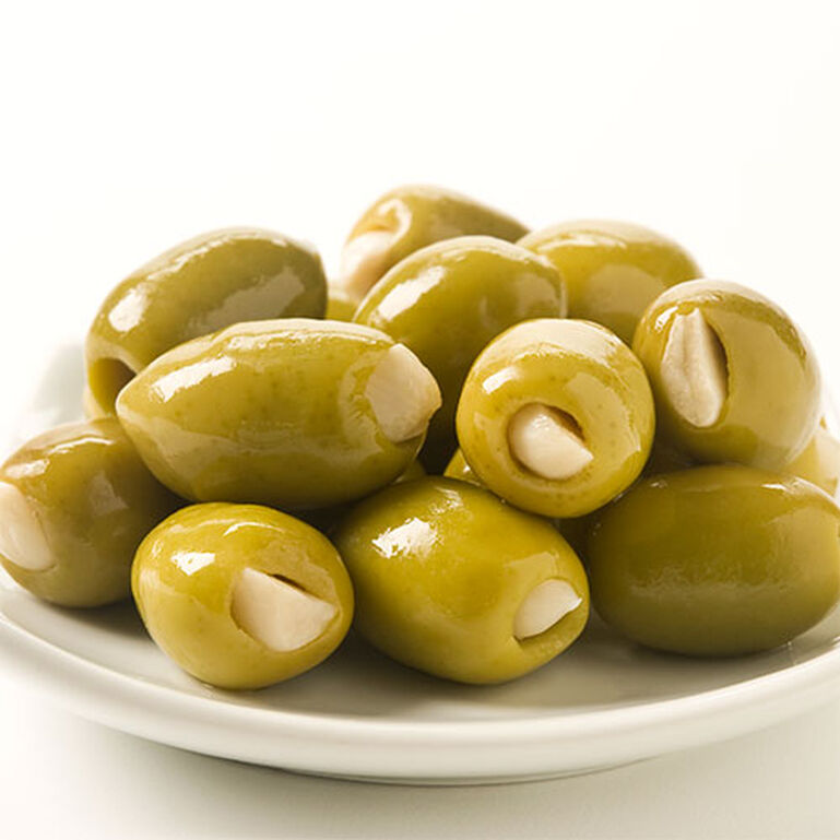 Garlic Stuffed Green Olives - 10oz  large