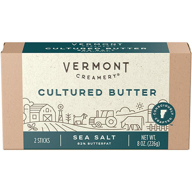 Vermont Creamery Cultured Butter - Lightly Salted 8oz  large