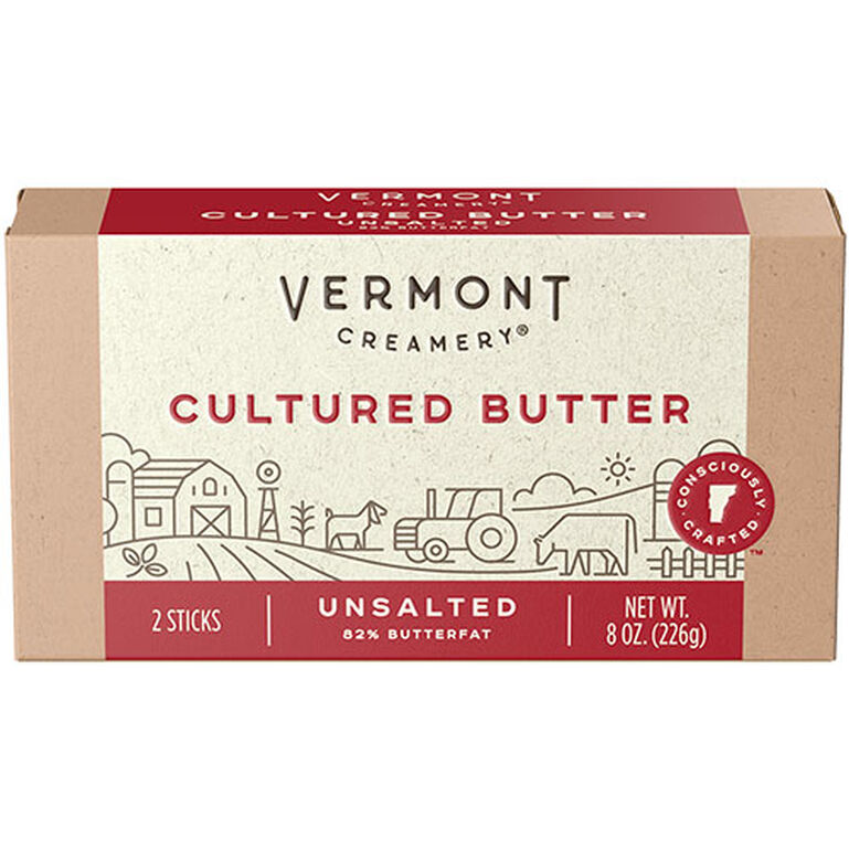 Vermont Creamery Cultured Butter - Unsalted Chef 8oz  large