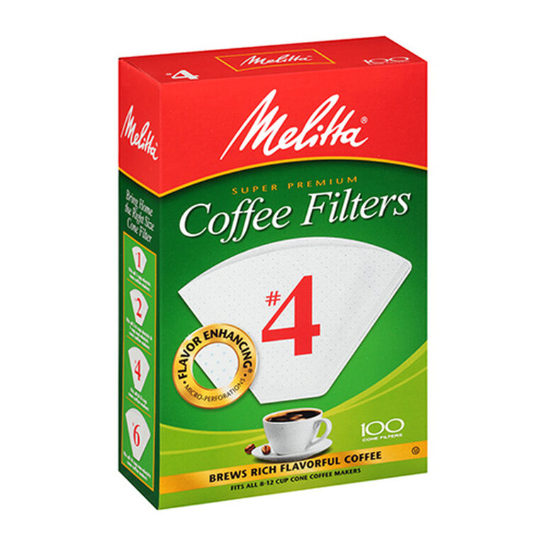 Melitta #4 Coffee Filters - (100ct.)  large