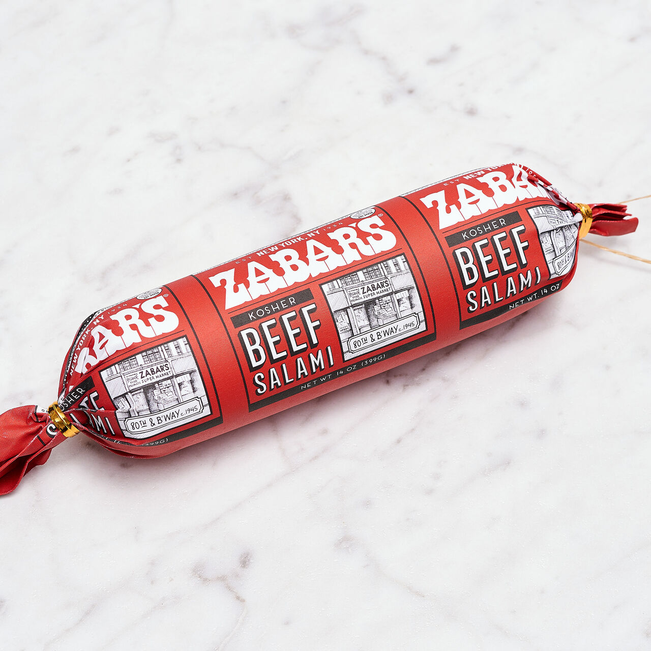 Zabar's Soft Kosher Salami - 14oz  large