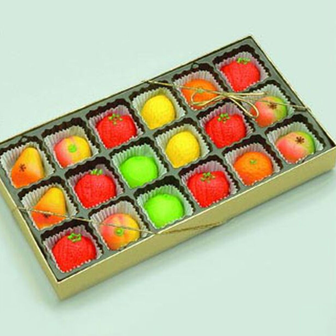 Marzipan Fruit Gift Tray - 18pcs.  large