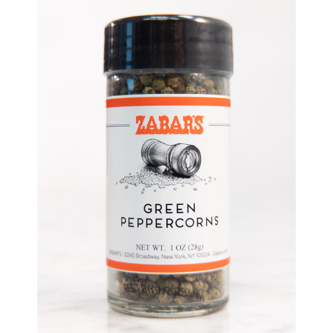 Zabar's Spices - Green Peppercorns - 1 oz  (Kosher)  large