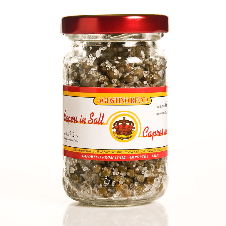 Agostino Recca Capers in Salt - 2.2oz  large