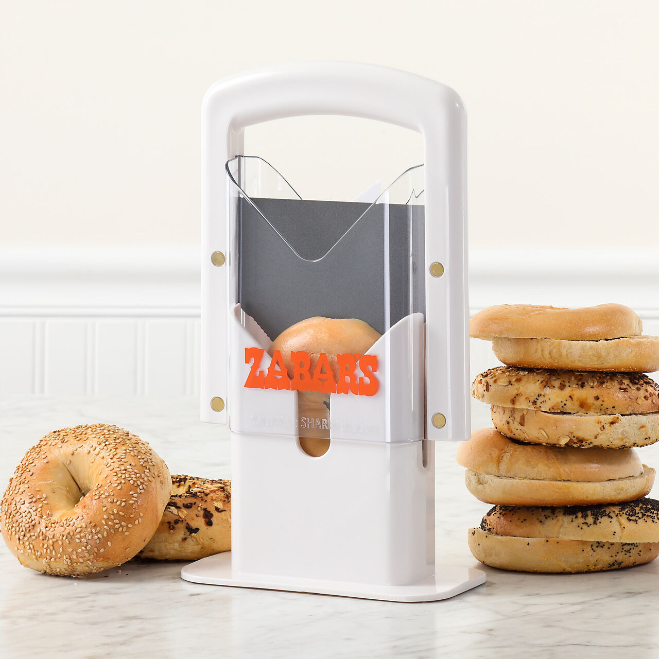 Zabar's The Original Bagel Guillotine (Bagel Slicer) #1500  large