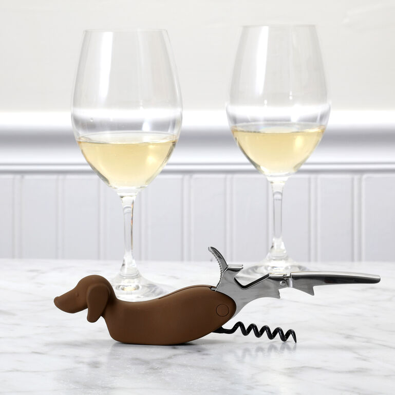 Genuine Fred Winer Dog - Dachshund Dog Shaped Corkscrew  large