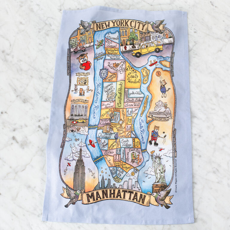 Tea Towel New York - Manhattan Adventure  large